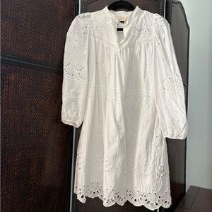 White Eyelet Women's Dress